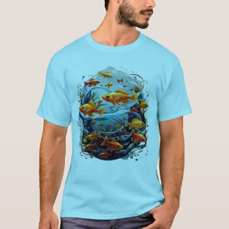fishes aquarium t-shirt design