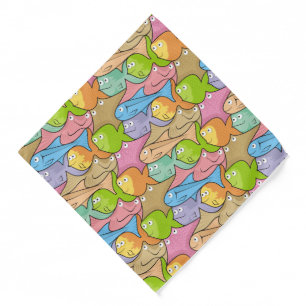 Fishes cartoon bandana