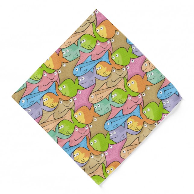 Fishes cartoon bandana (Front)