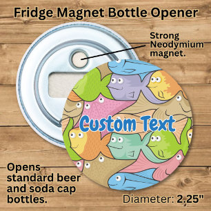 Fishes cartoon bottle opener