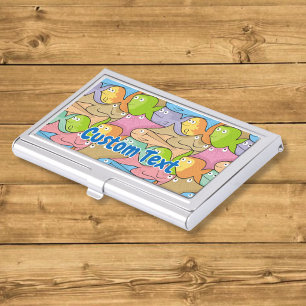 Fishes cartoon business card holder