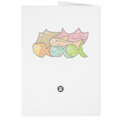 Fishes cartoon cards (Back)