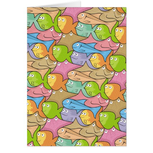 Fishes cartoon cards (Front)