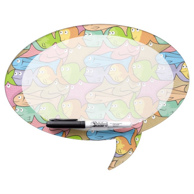 Fishes cartoon Dry-Erase board (Front)