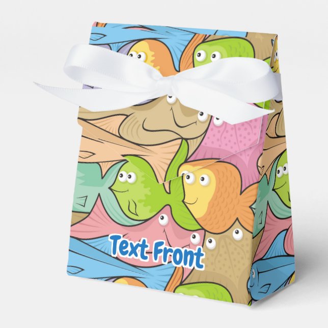 Fishes cartoon favor box (Front Side)