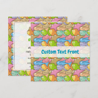 Fishes Cartoon Invitation