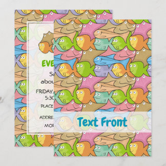 Fishes Cartoon Invitation