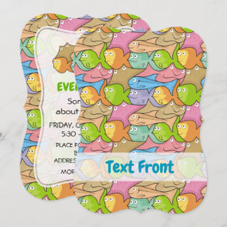 Fishes Cartoon Invitation