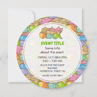 Fishes Cartoon Invitation