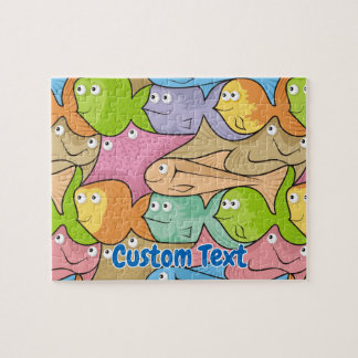 Fishes cartoon jigsaw puzzle