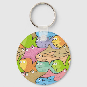 Fishes cartoon keychain