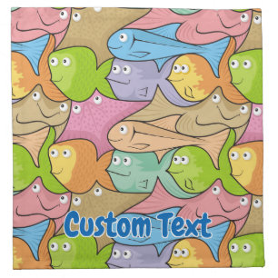 Fishes cartoon napkin
