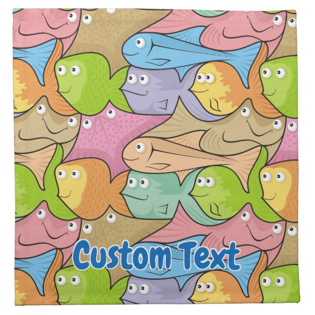 Fishes cartoon napkin (Front)