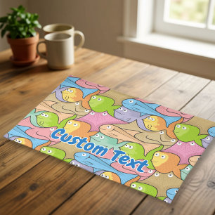 Fishes cartoon placemat
