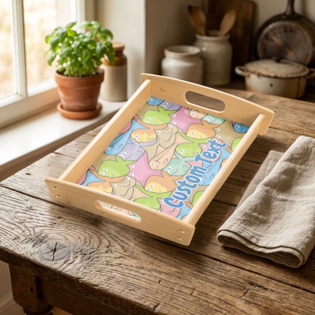 Fishes cartoon serving tray (Creator Uploaded)