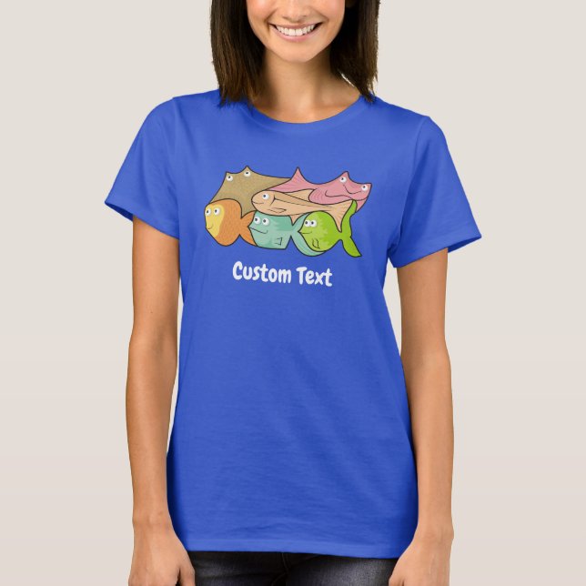 Fishes cartoon T-Shirt (Front)