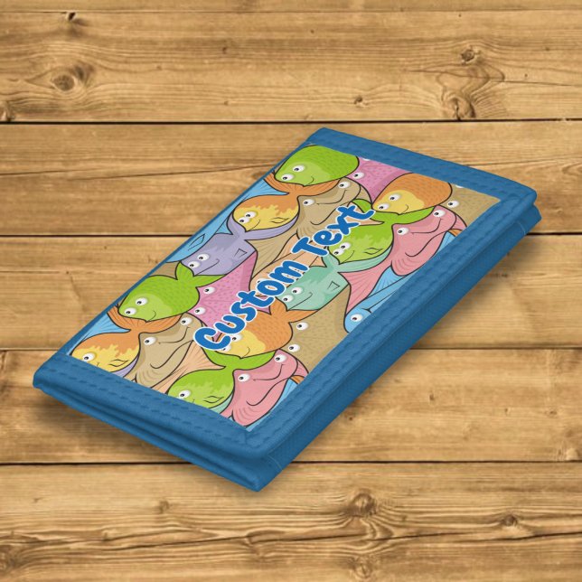 Fishes cartoon trifold wallet (Creator Uploaded)