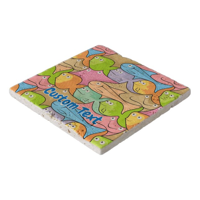Fishes cartoon trivet (Corner)