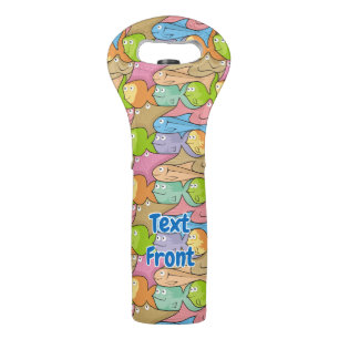 Fishes cartoon wine bag
