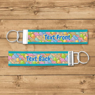 Fishes cartoon wrist keychain