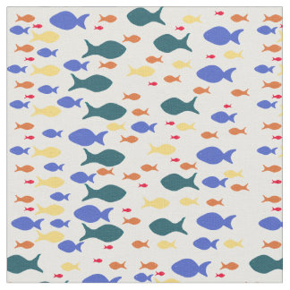 Fishes Custom Combed Cotton (56" width) Fabric