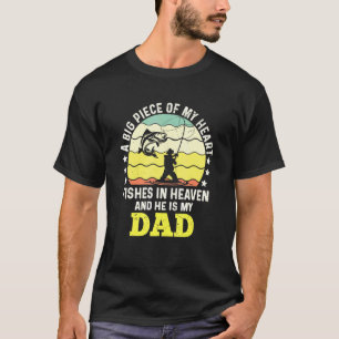 Fishes In Heaven Fishing Memorial 4th Of July T-Shirt