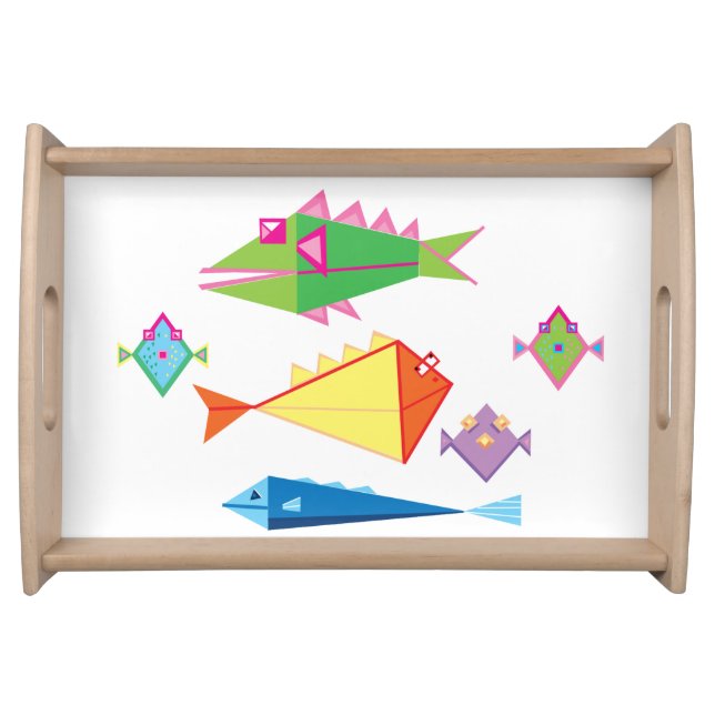 Fishes of the sea serving tray (Front)