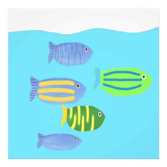 fishes painting photo print (Front)