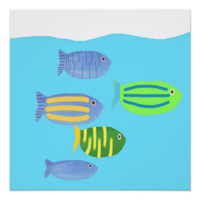 fishes painting poster (Front)