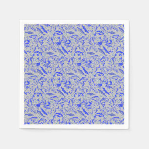 Fishes pattern blue 10.b Lgrey BG Napkins