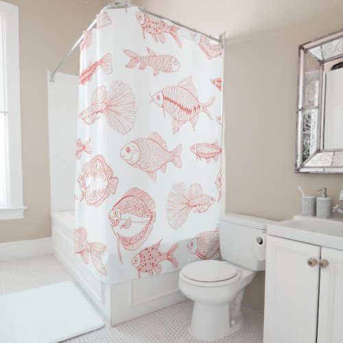 Fishes Shower Curtain