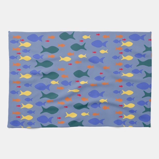 Fishes Tea Towel (Horizontal)