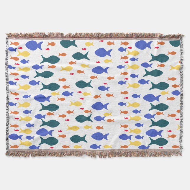 Fishes Throw Blanket (Front)