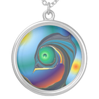 FishEye Silver Plated Necklace