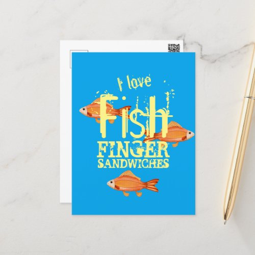 Fishfinger Sandwich Postcard