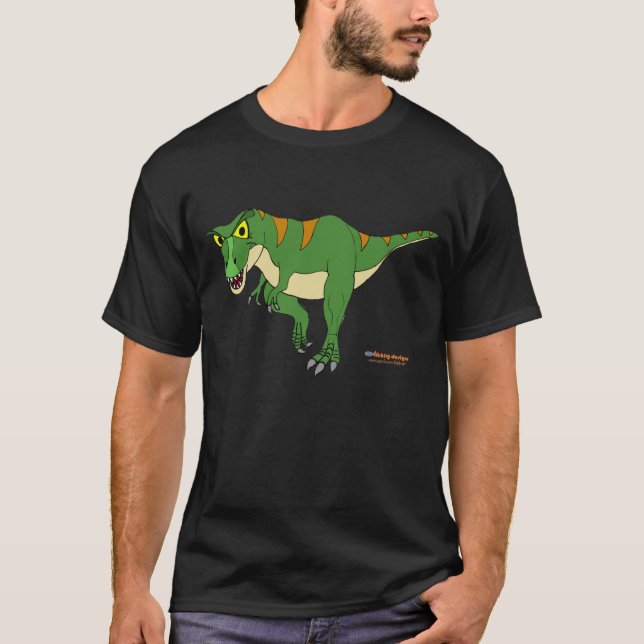 Fishfry Designs T-rex Unisex Adult T-Shirt (Front)