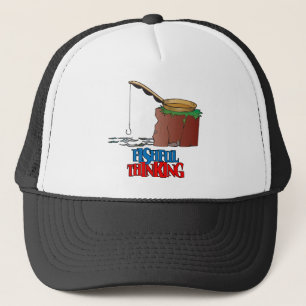 Fishful Thinking Funny Fishing Trucker Hat