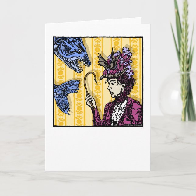 Fishhook - Blank Inside Pop Goth Nightmare  Card (Front)