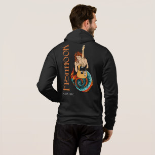 Fishhook Hoodie Mermaid on back