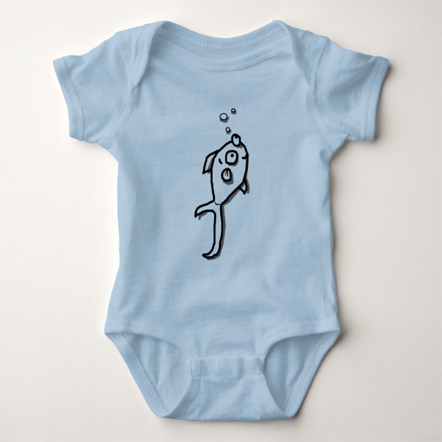 fishie baby bodysuit (Front)