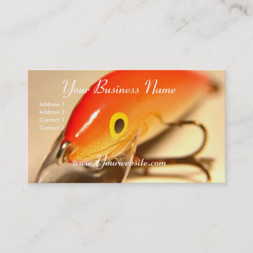 Customizable Fishin Card Business Cards