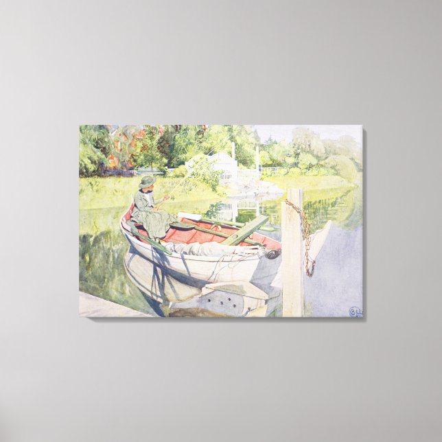 Fishing, 1909 canvas print (Front)