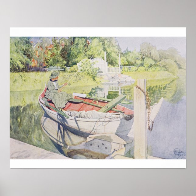 Fishing, 1909 poster (Front)