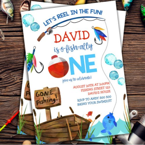 Fishing 1st Birthday Boy O-fish-ally