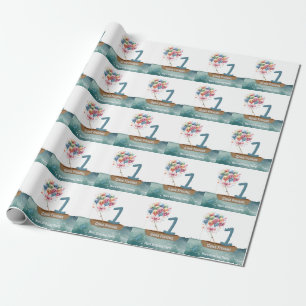 Fishing 1st Birthday Wrapping Paper