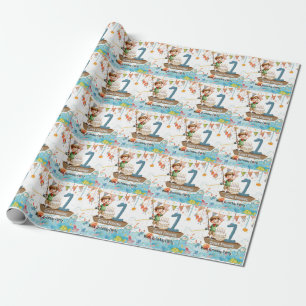 Fishing 1st Birthday Wrapping Paper
