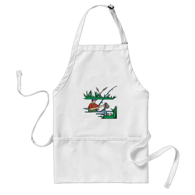 Fishing 2 adult apron (Front)