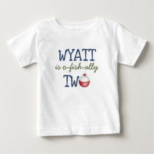 Fishing 2nd Birthday O-Fish-Ally Two Baby T-Shirt