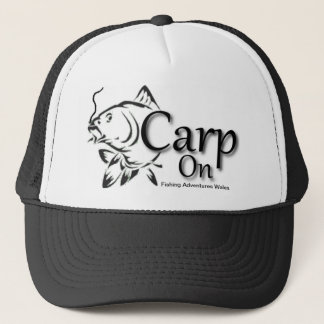 Fishing Adventures Wales Carp on Baseball Cap