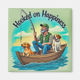 Fishing Adventures with Paws Magnet